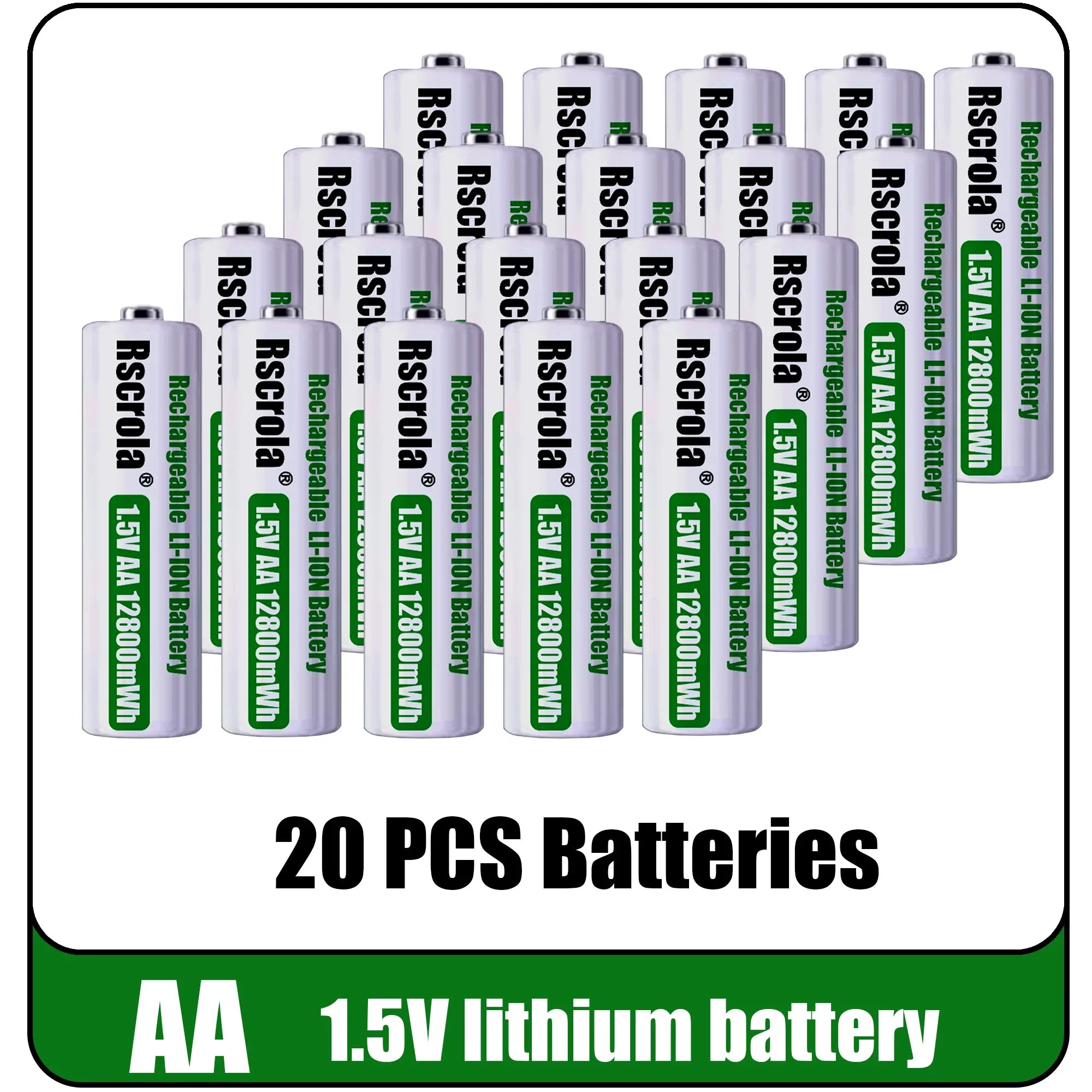 12800mWh 1.5V AA Battery Rechargeable Lithium-ion Battery AA Battery for remote control mouse fan Electric toy Oasis Select 20 PCS Batteries 1.5V China Mainland