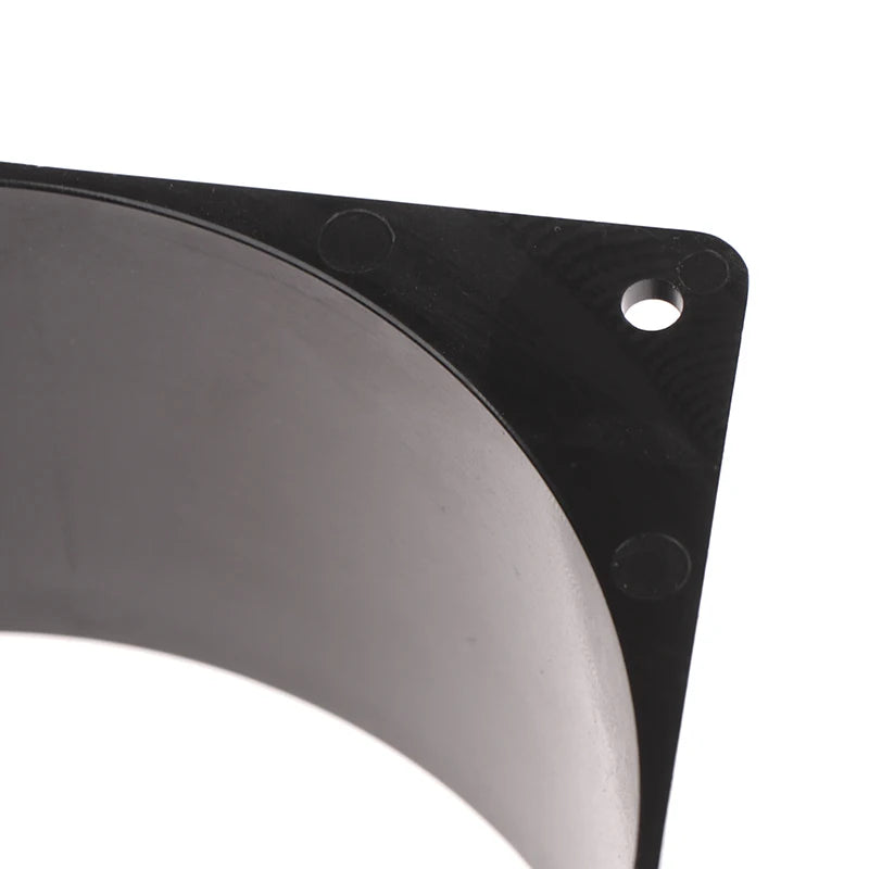 Black Flange Connector 75/100/120/150mm Plastic Square Bottom Straight Flange Air Inlet And Outlet Air Ducting Connection Flange Oasis Select