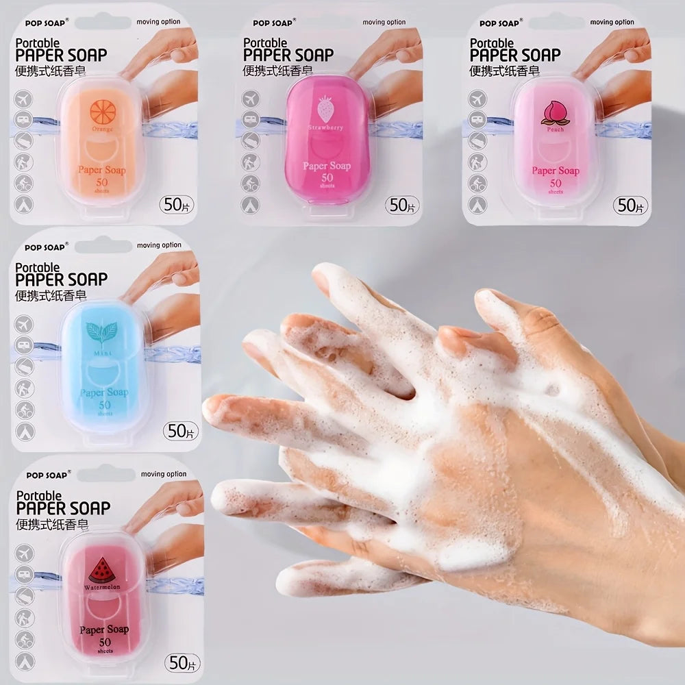 Portable Paper Soap Sheets – Disposable Travel Hand Wash Travel Soap Sheets Oasis Select