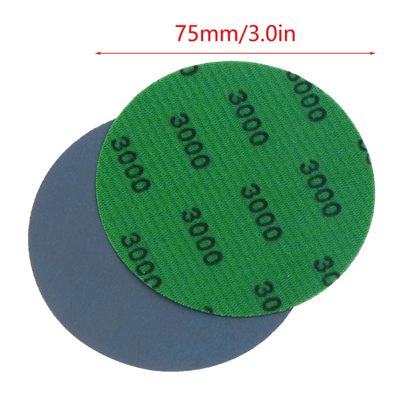30Pcs 3 Inch 75MM Sanding Paper Set 800-3000 Grit Wet Dry Sanding Discs Hook Loop Sandpaper Abrasive Tools Fit For Metal Wood Oasis Select 30PCS