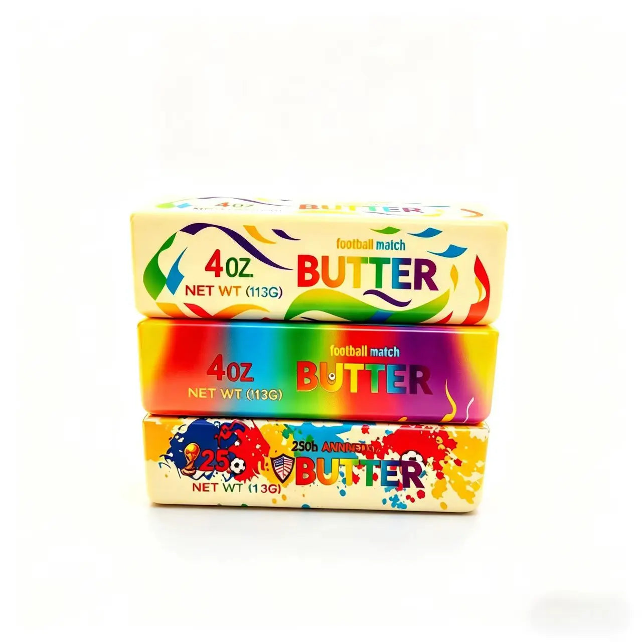 Slow Rise Squishy Butter Bar Football Fidget Toy – 1–10 Pack