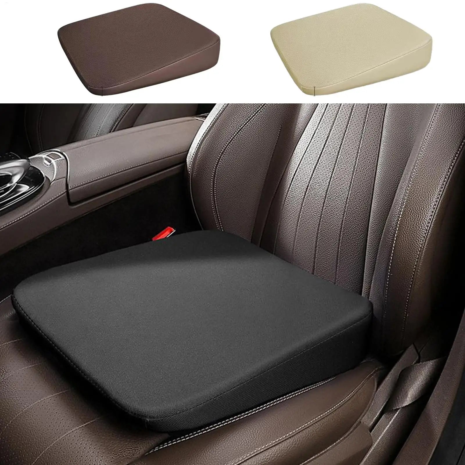 Car Seat Cushion Universal Wedge Car Seat Cushion Foam Truck Seat Cushion Wear-Resistant Short People Driver Seat Booster Oasis Select