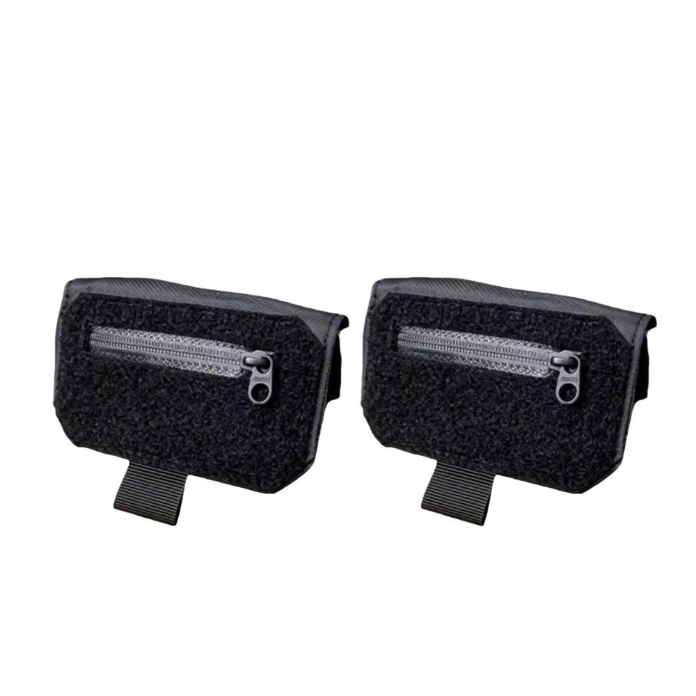 Slim Mini Hidden Belt Wallet Anti-Theft Undercover Waist Pack With Hidden Compartment Passport Card Document Pouch For Men Women Oasis Select Black X 2
