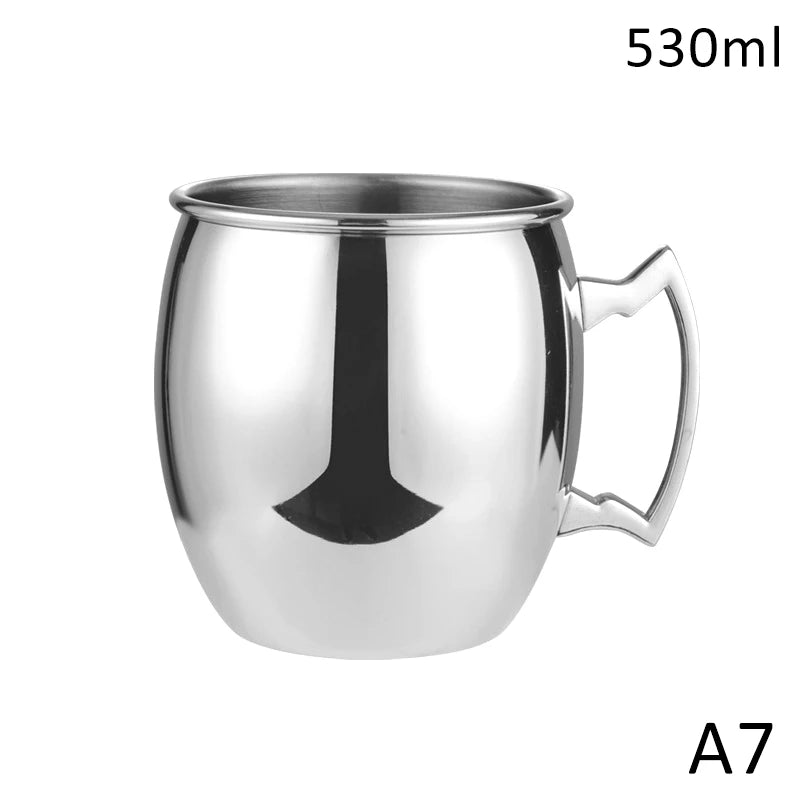 Hammered Stainless Steel Moscow Mule Mug 530ml | Bar Drinkware