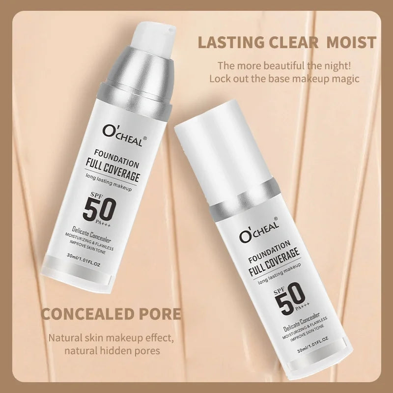 Magic temperature changing liquid foundation, natural foundation, light makeup. Long lasting, hard to take off makeup Oasis Select