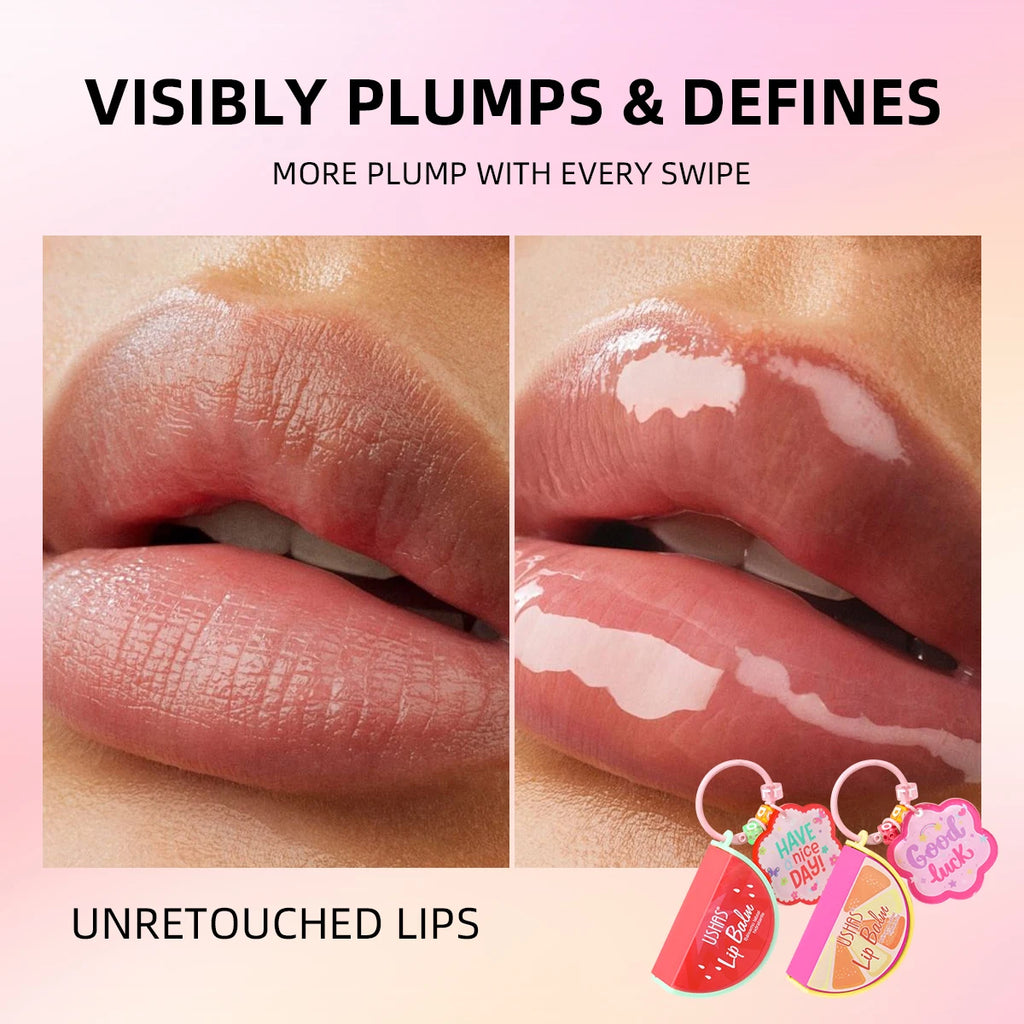 USHAS Fruit-Flavored Lip Balm | Moisturizing Charm Design