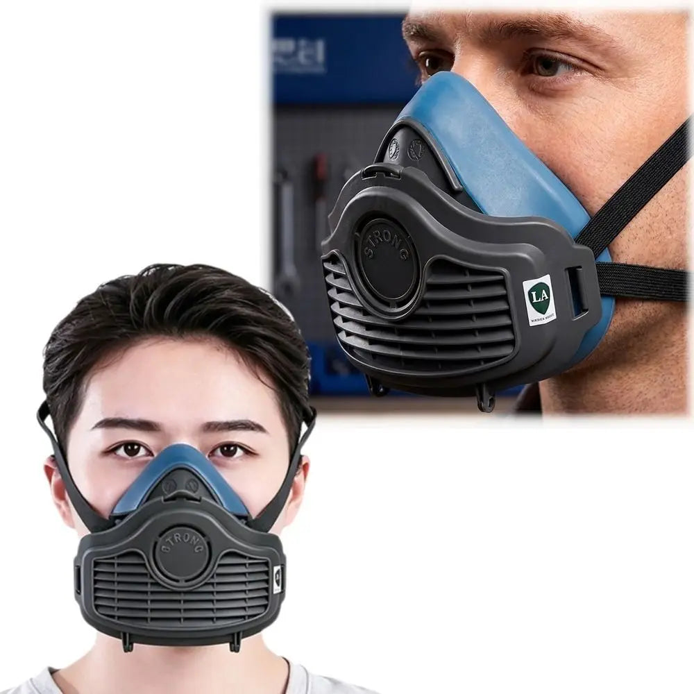 Silicone Material Silicone Dustproof Half Gas Mask Replaceable Filter Self-Priming Filter Dust Face Mask Protective Safety Oasis Select