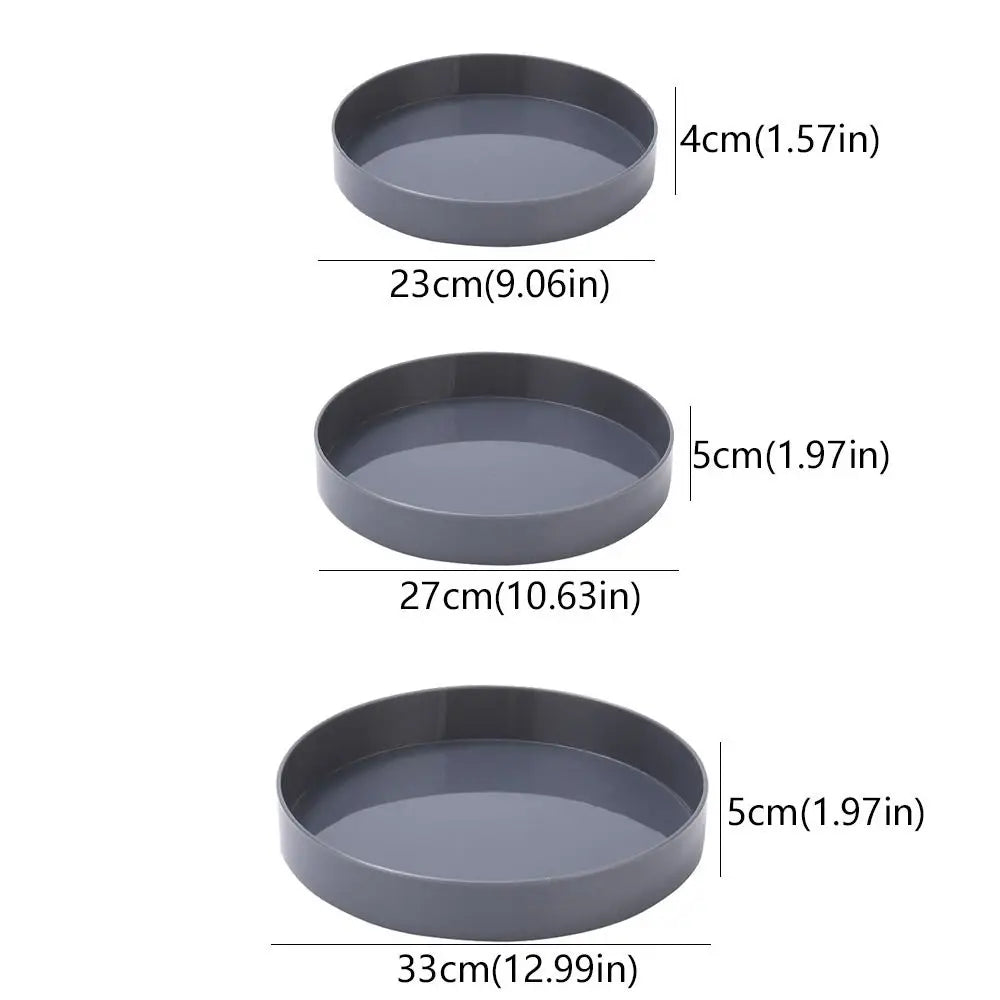 Large Round Japanese Plastic Flower Arrangement Tray
