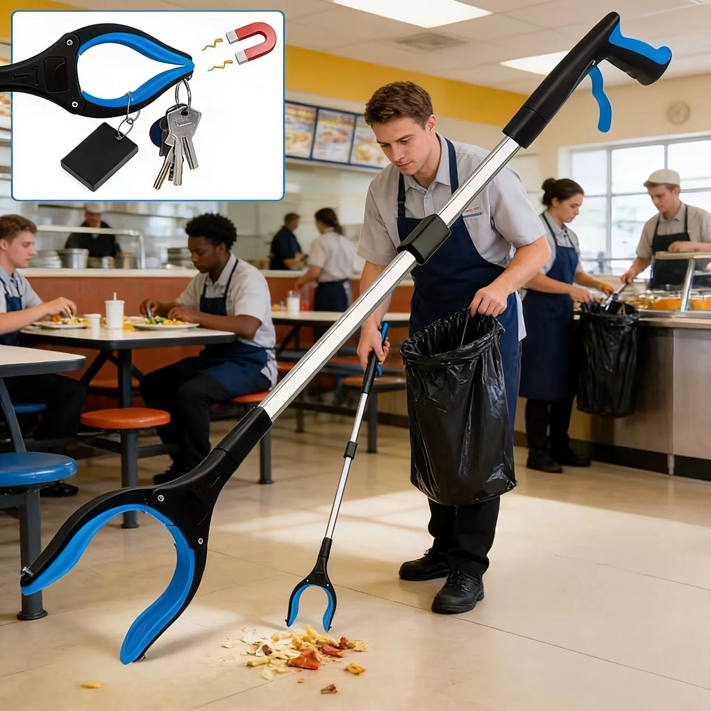 2pcs 32-Inch Foldable Grabbing Tool,360° Rotating Jaws with Magnetic Tips,Lightweight Reacher for Trash Pickup,Ideal for Seniors Oasis Select