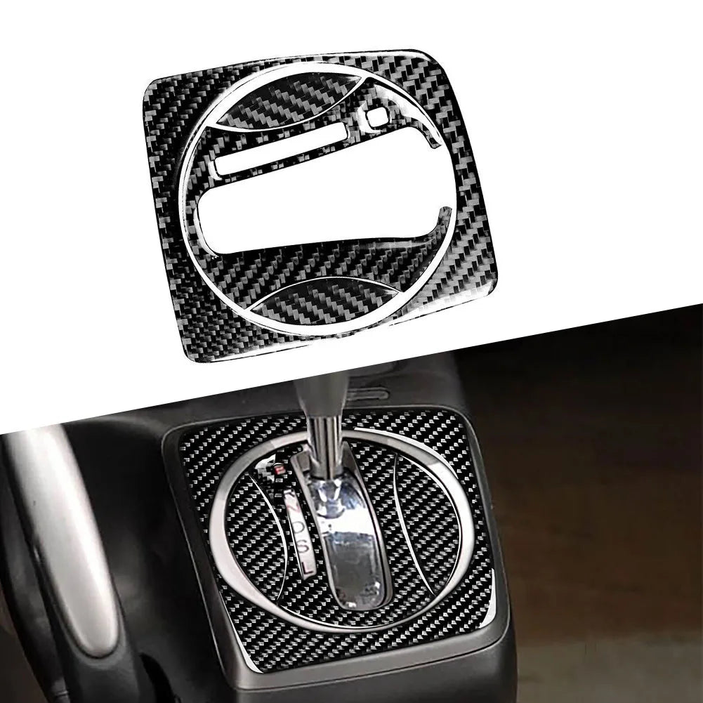 4 Pieces Carbon Fiber Gear Shift Panel Trim Covers for For honda Civic 8th 2006 2011 Auto Interior Decorative Set Oasis Select