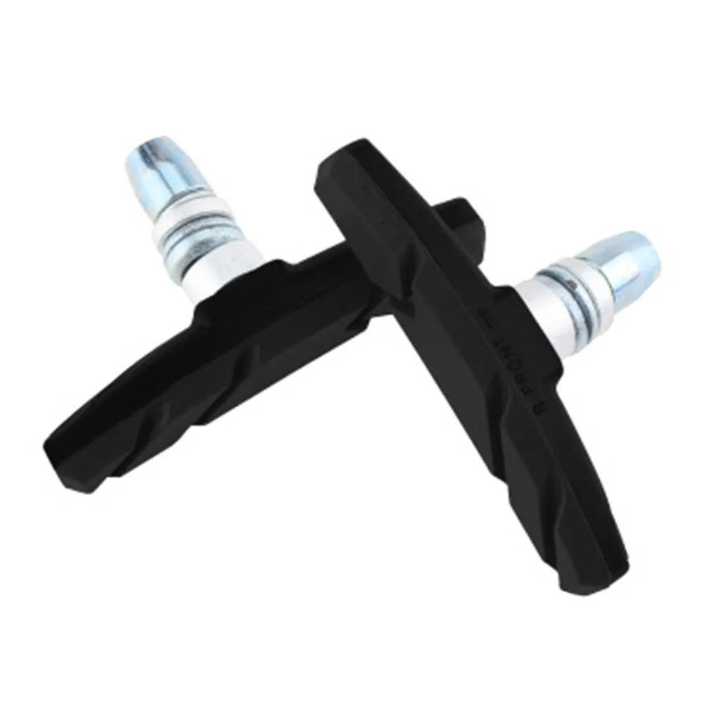 2pcs Bicycle Rubber Alloy V Brake Pad MTB Road Mountain Bike Replacement Break Block For Outdoor Cycling Sports Riding Accessory Oasis Select black
