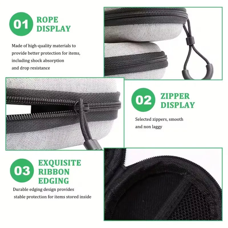 Portable Electronics Organizer Bag for Earphones Charger Cables Hard Drive EVA Hard Shell with Zipper Travel Case Carrying Pouch Oasis Select