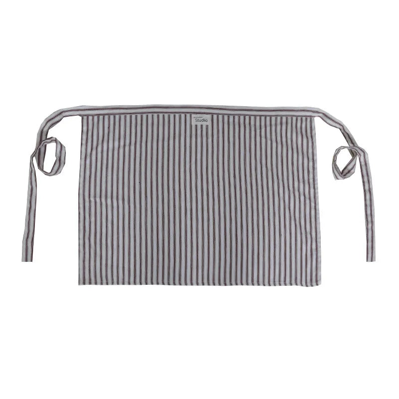 Art Studios Cotton Stripe Apron Anti Fouling Elegant Cooking Half Apron Washable Anti Oil Waist Apron Restaurant Oasis Select