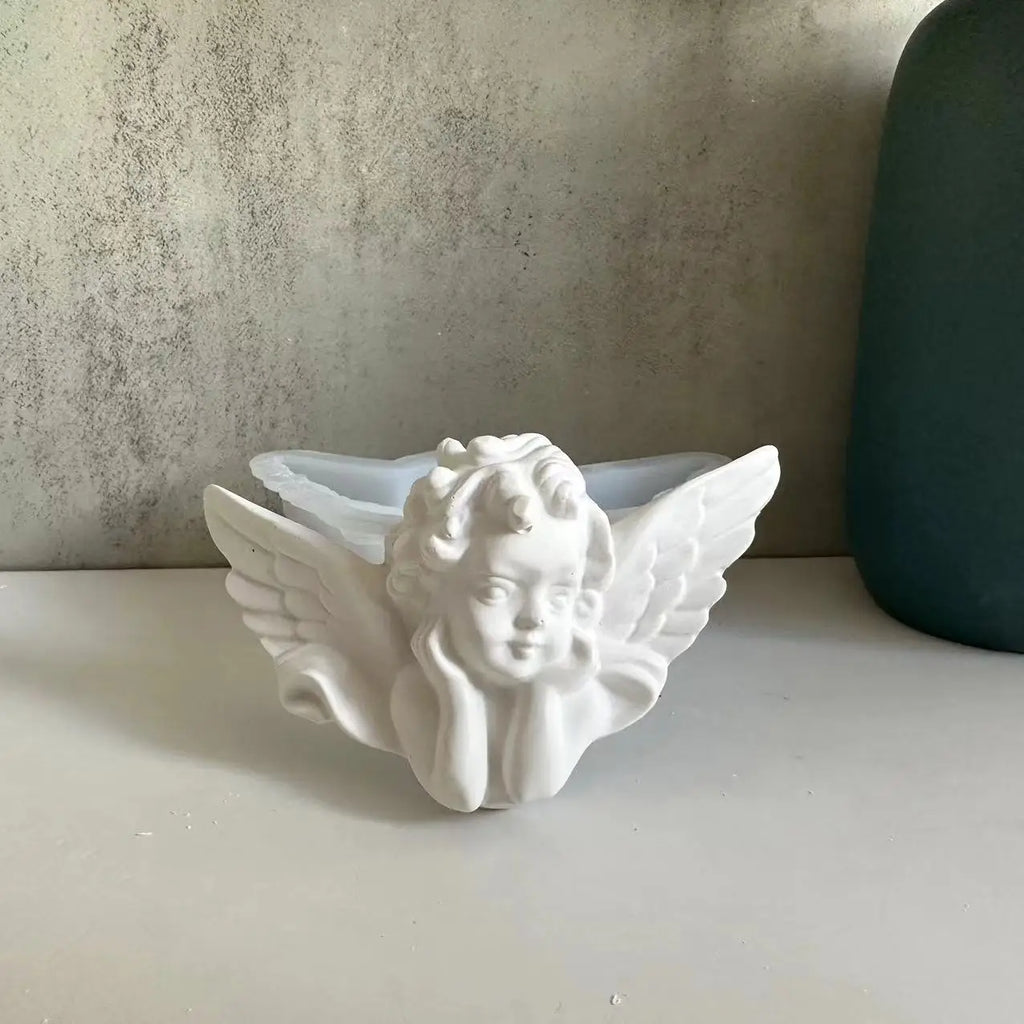 3D Angel Wings Silicone Mold – DIY Plaster, Resin & Cement Casting