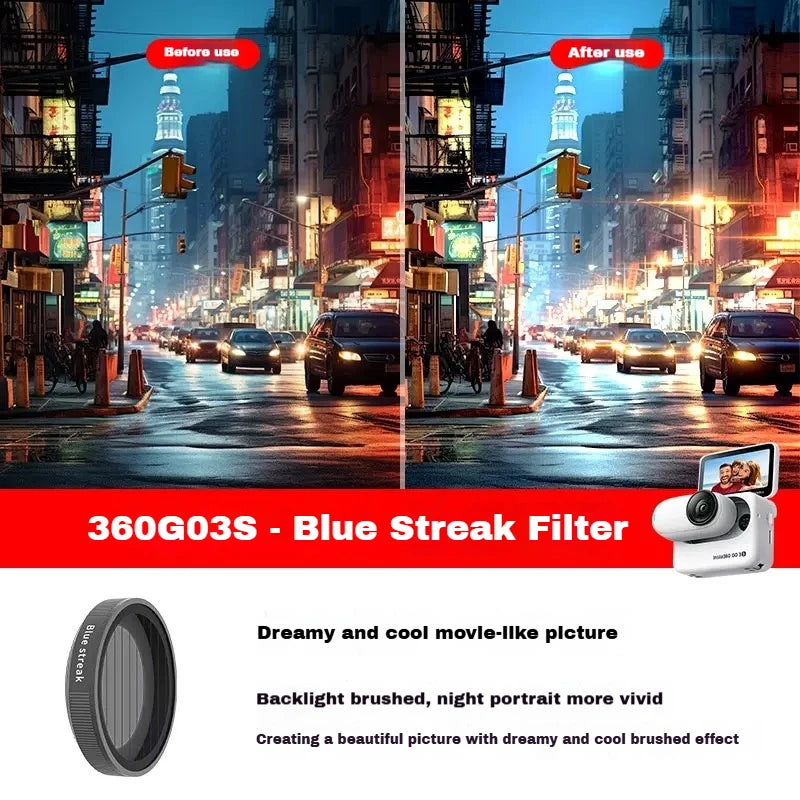 Insta360 GO 3S Filter Set – UV, CPL, ND8/16/32/64 Glass