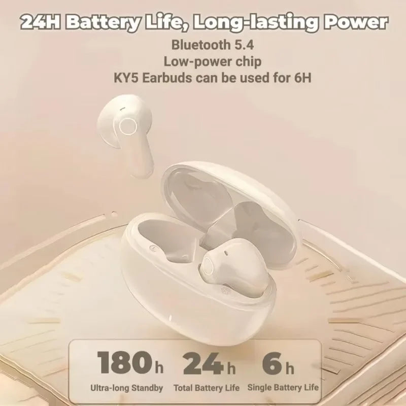 TWS Bluetooth wireless headset KY5 avoids improving the quality of headphones, games, music, earplugs and noise reduction Oasis Select