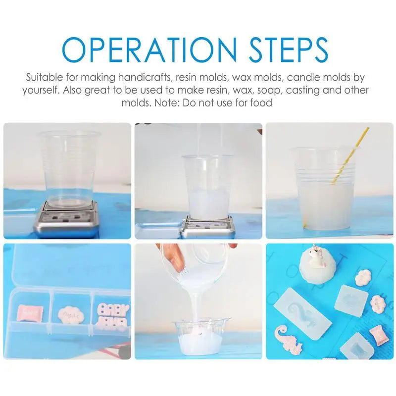 Silicone Mold Making Kit DIY Silicone Mold Making AB1:1Liquid Rubber Silicona Liquida Para Mold Fast Curing Mold Making Silicone Oasis Select