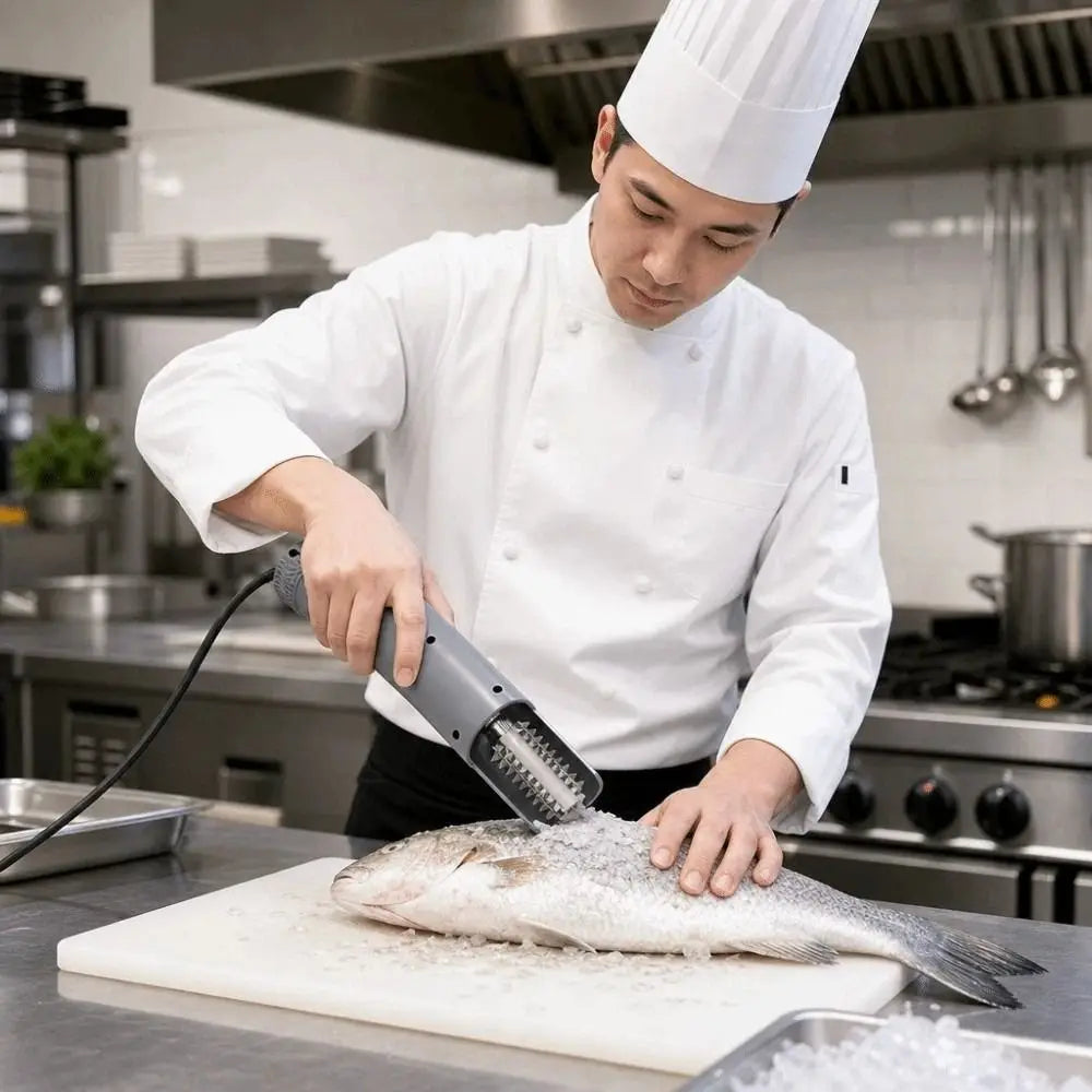 Portable Electric Fish Scaler – Anti-Splash Handheld Tool