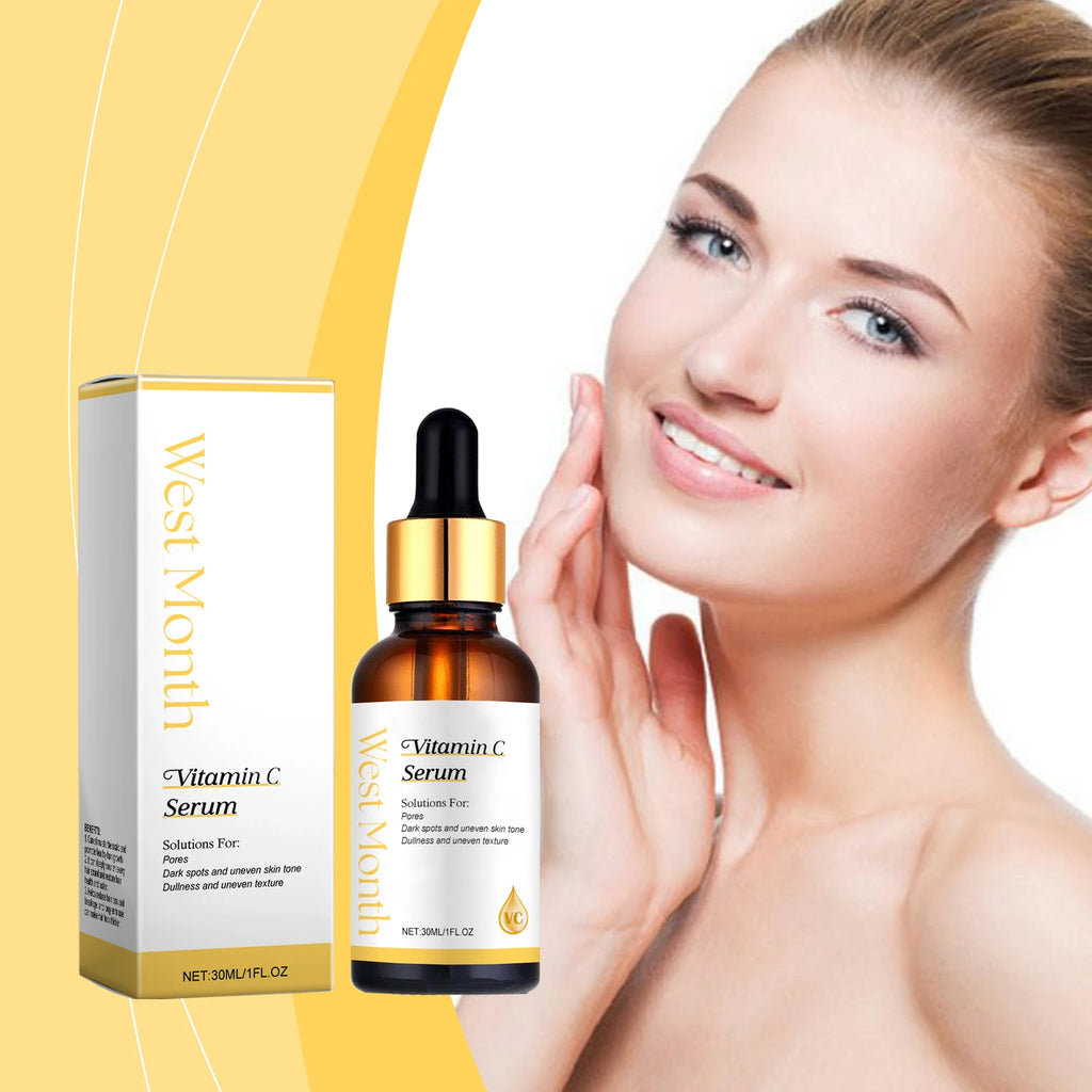 Vitamin C Facial Serum Acne Mark Reduce Fine Lines Brightening Even Skin Tone Moisturizing Essence Firming Nourishing Skin Care Oasis Select