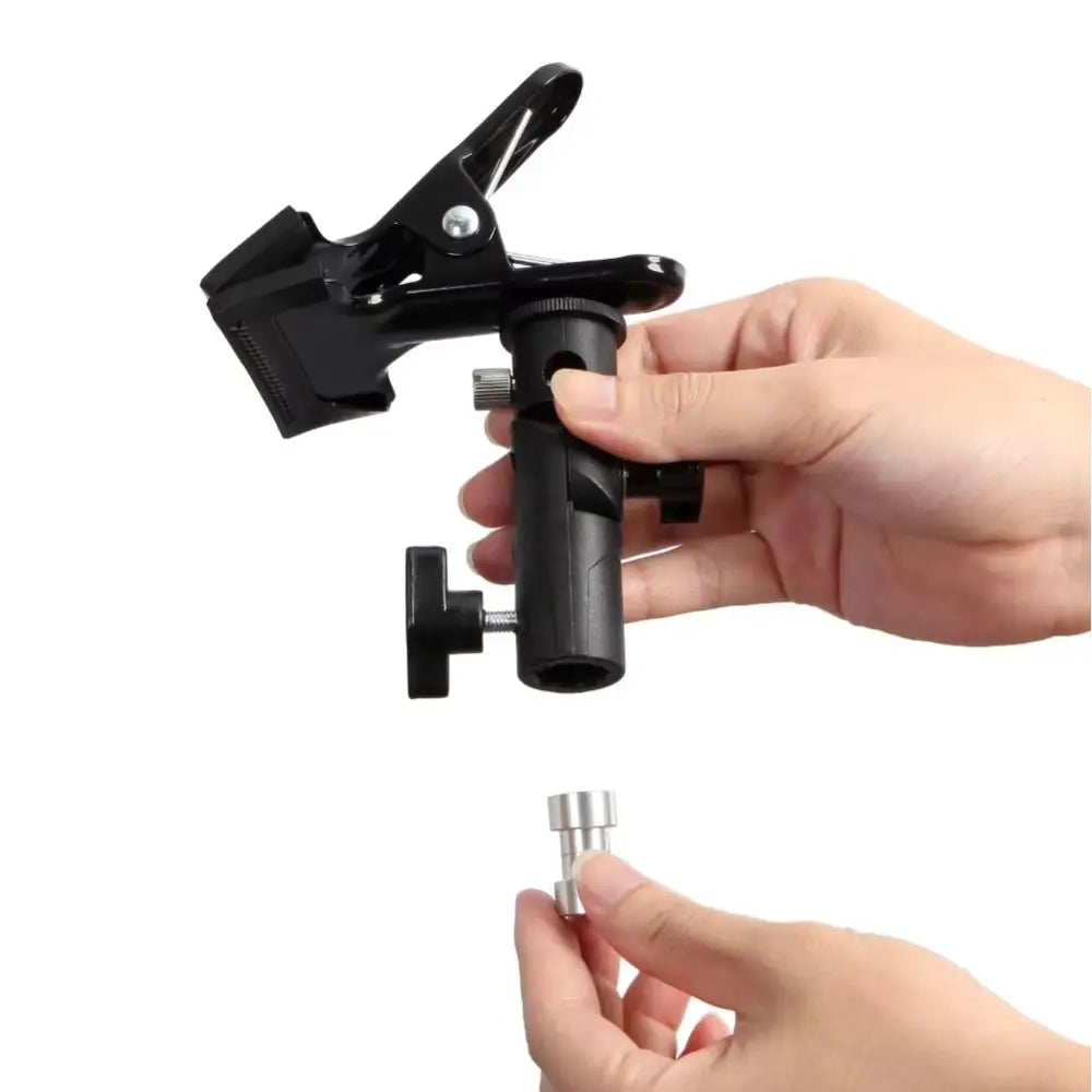 1/4 3/8 Screw Reflector Clamp Clip Swivel Adapter Adjustment Light Stand Attachment Tripod Mount Professional Reflector Holder Oasis Select