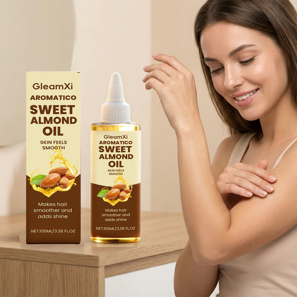 Almond Body Oil Repair Dryness Peeling Firming Brightening Smoothing Water-Locking Long-Lasting Fragrance Hair Body Care Serum Oasis Select