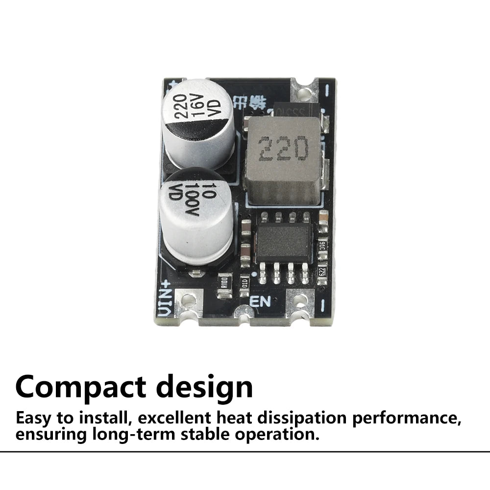 DC-DC Step down Module 1.2A Buck Converter Power Supply Voltage Regulator 6-80V Input 3.3V 5V 12V Output for Electronics Oasis Select