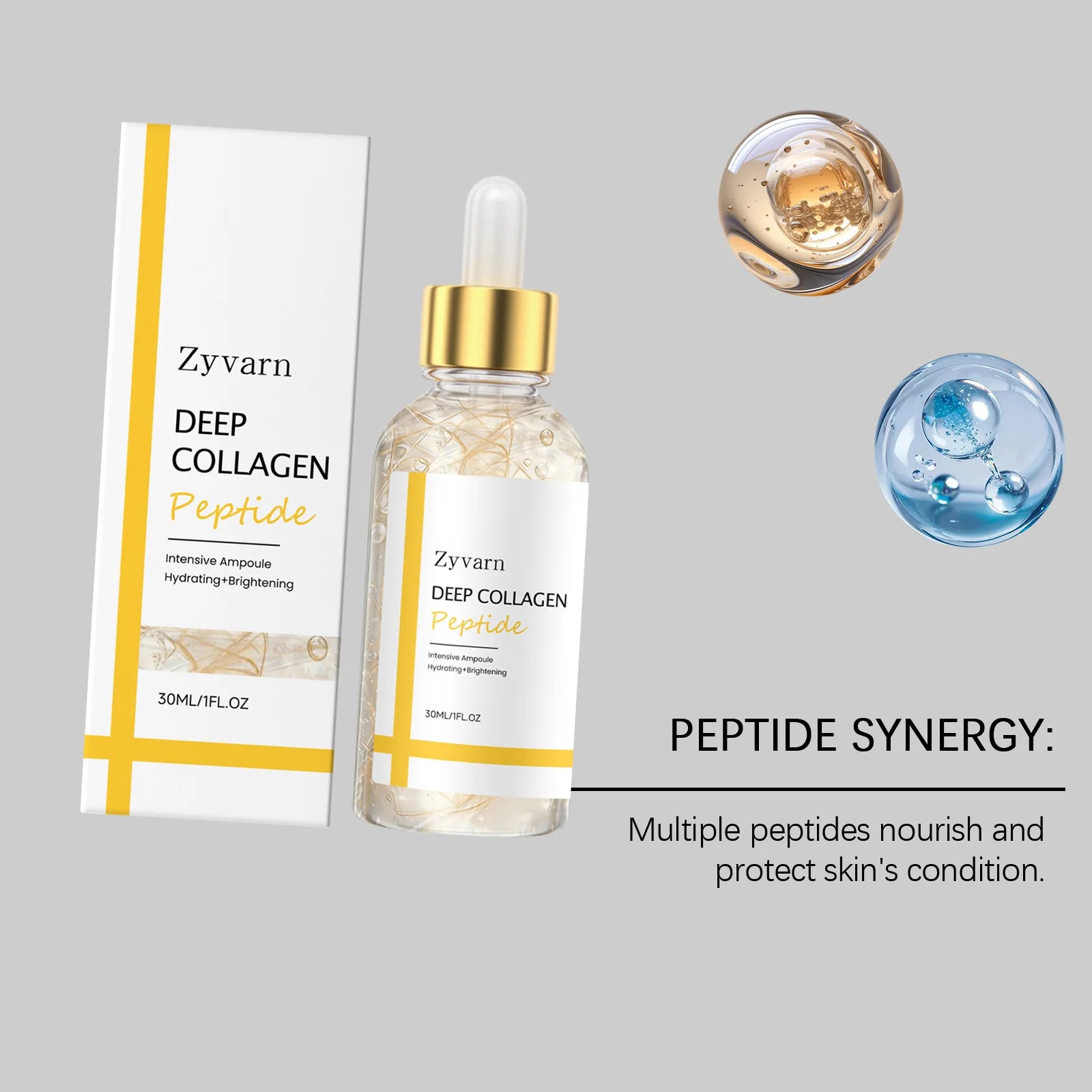 ZYVARN Silk Peptide Collagen Lifting Serum – Anti-Aging, Firming Anti-Aging Face Serum Oasis Select