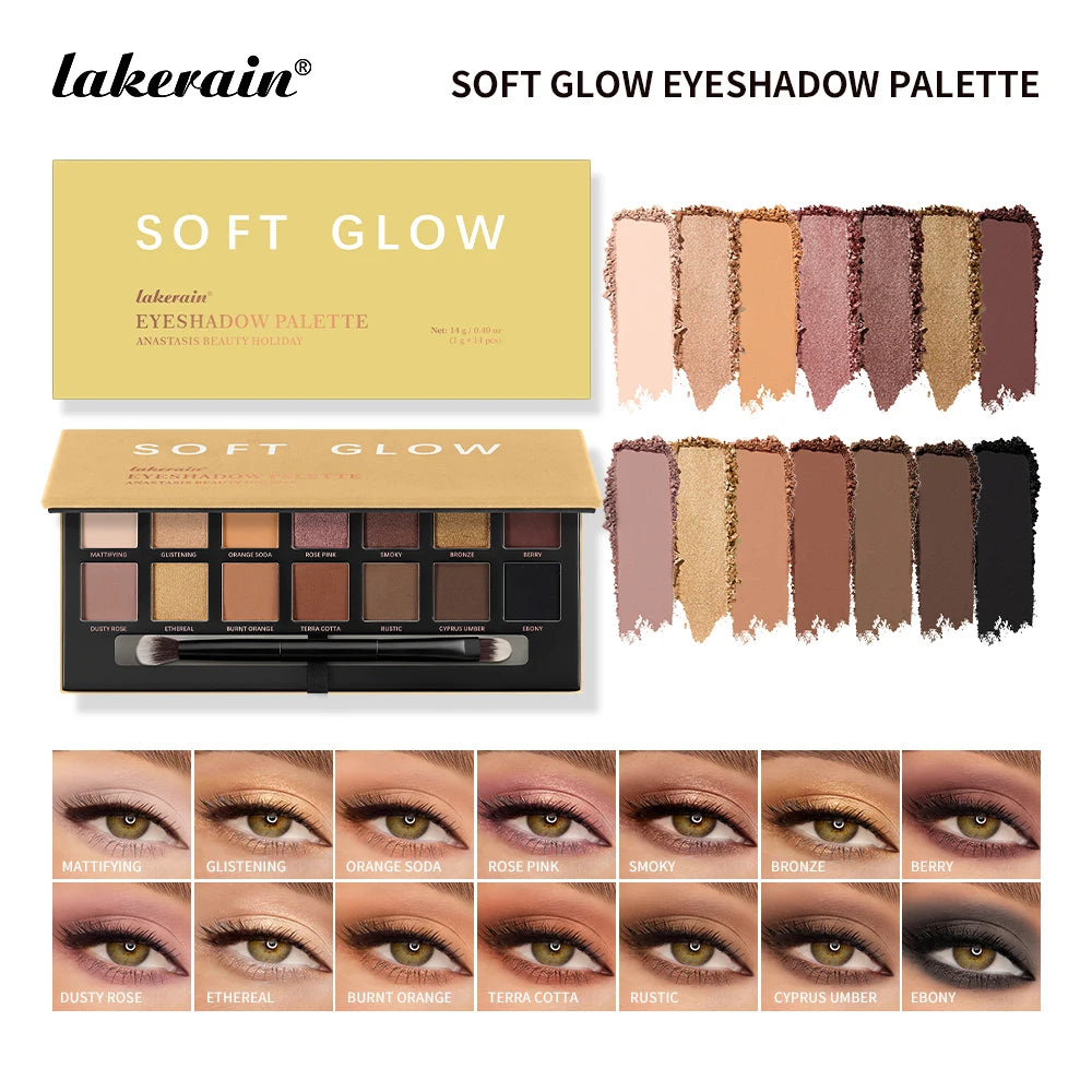 Eyeshadow Palette Eyeliner Set Rich High-intensity Colors Waterproof Sweatproof Long Lasting Color Natural Effect Eye Makeup Kit Oasis Select