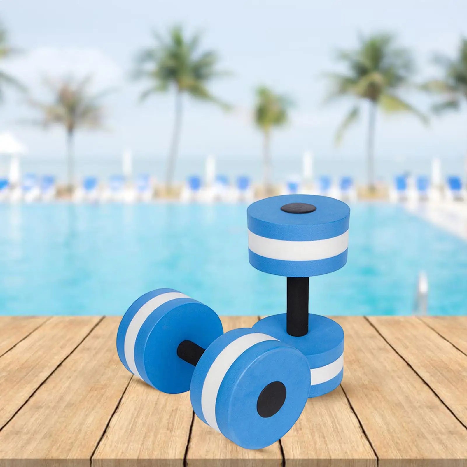 Water Dumbbells For Pool Exercise Floating Water Weights EVA Foam Pool Weights Lightweight Water Fitness Barbells Hand Bar Oasis Select
