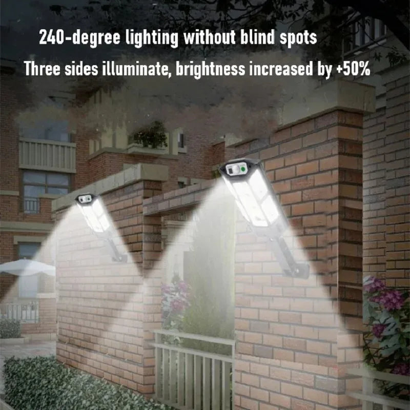 Newest 6000lm Outdoor Solar LED Lamp Super Bright Solar Street Light With Motion Sensor Remote Control Garden Lights Waterproof Oasis Select