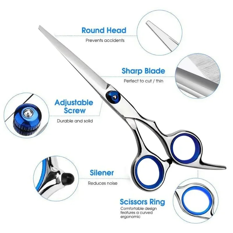 Professional Hairdressing Scissors Stainless Steel Cutting Thinning Barber Shear for Home Salon Use Oasis Select