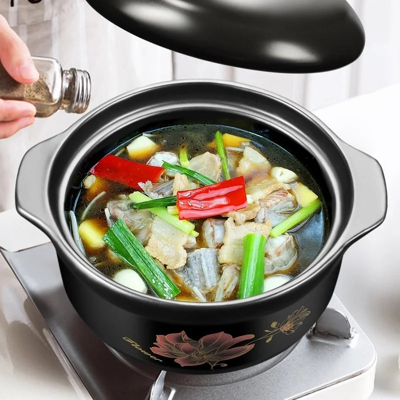 Chinese Cookware Stew Pots Ceramic Casserole Non Stick Soup Pot Food Stewpan Cooking Kitchen Kitchenware Oasis Select