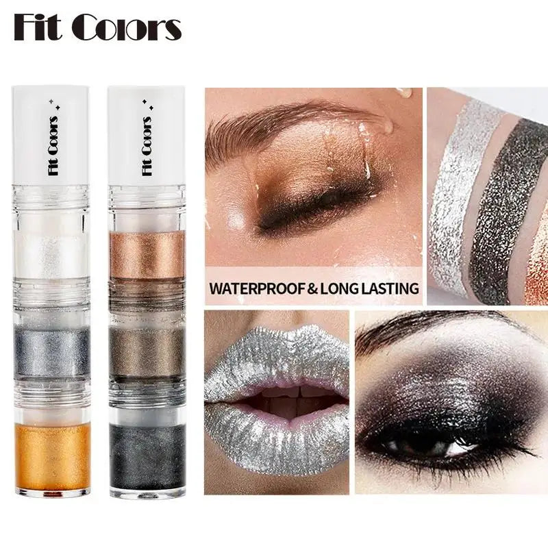 Fit Colors 3-in-1 Shimmer Glitter Liquid Eyeshadow & Lip Gloss