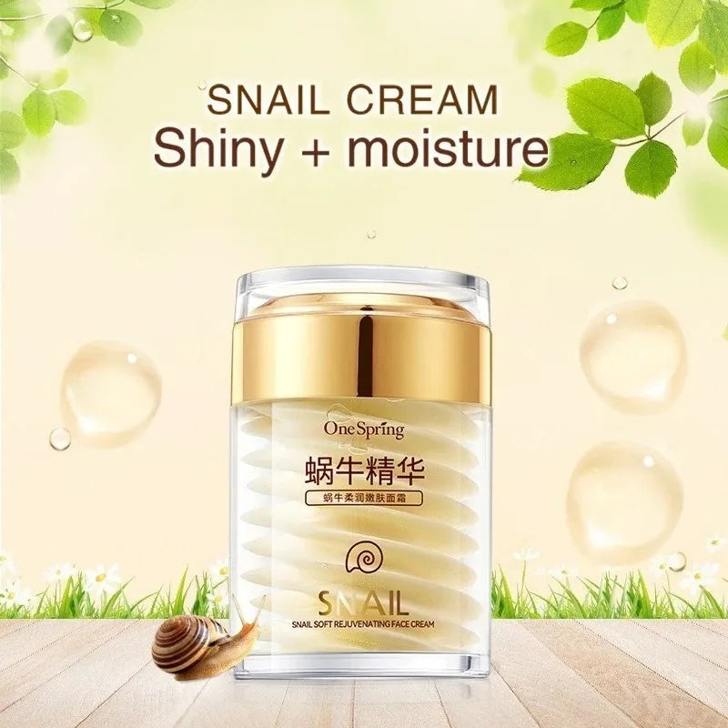 SADOER Snail Extract Face Cream 50g – Moisturizing & Smoothing Facial Moisturizer Cream Oasis Select