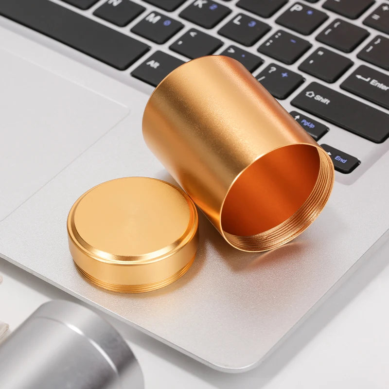 70ML Portable Mini Metal Tea Can Small Travel Sealed Storage Tank Iron Box Pure Aluminum Alloy Tea Box Oasis Select