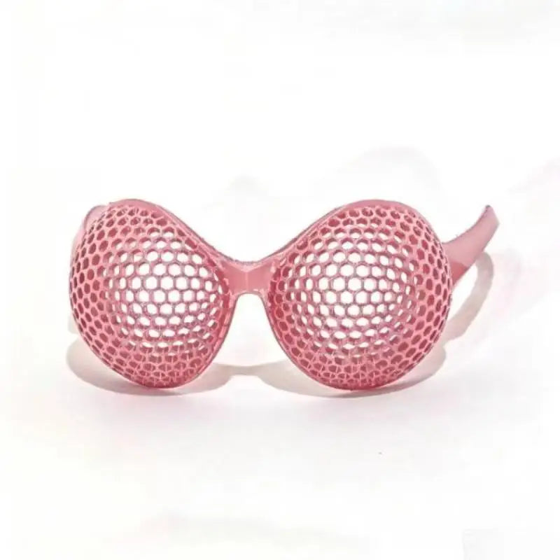 Funny Creative 3D Printed Eye Glasses Colorful Fashion Hollow Compound Eye Glasses For Party Photo Props Glasses Oasis Select S C