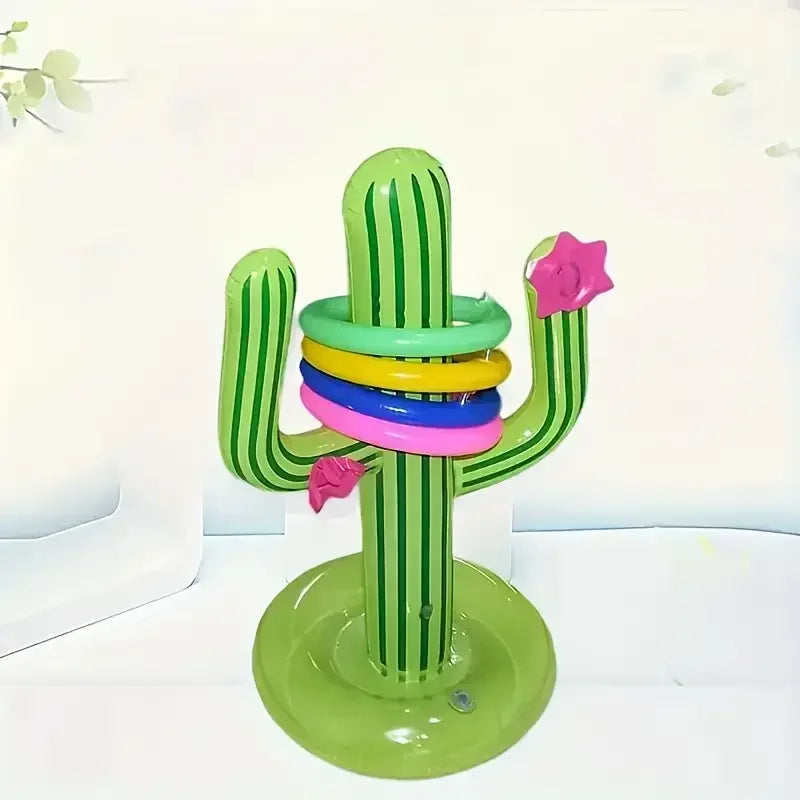 Inflatable Cactus Set Summer Pool Beach Interactive Toys for Outdoor Water Parties - Fun Inflatable Toy Oasis Select