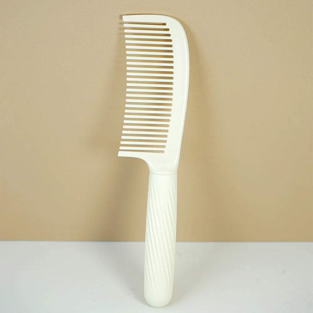 Wide Tooth Detangling Hair Comb – Anti-Static, Dry & Wet Wide Tooth Hair Comb Oasis Select 8170-Milk-Beige-02