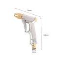 Copper Plated Aluminum Alloy Frosted Electroplating Household Car Wash Gun Nozzle Watering Garden Tool High-pressure Water Gun Oasis Select water gun
