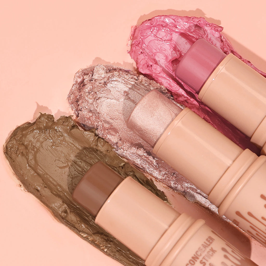 Hello Kiss 3-Piece Cream Contour Set – Contour, Highlight & Blush