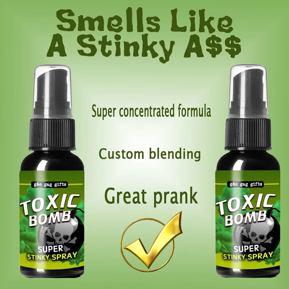 30ml Poop Spray Creative Liquid Fart Gag Prank Joke Spray Funny Toy Non-Toxic Stink Bombs Extra Strong Smelly Stinky Gas Spray Oasis Select