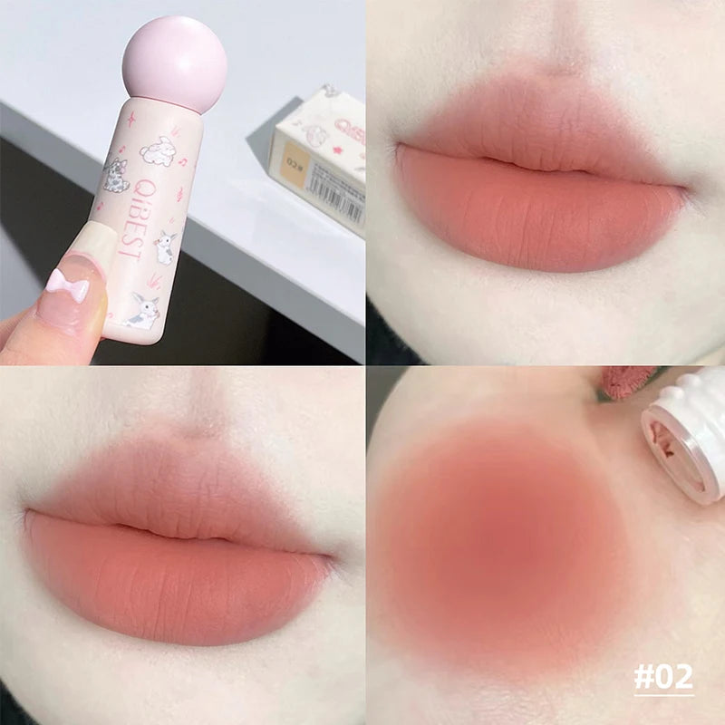 QIBEST Nude Matte Liquid Lipstick – Waterproof & Long-Lasting