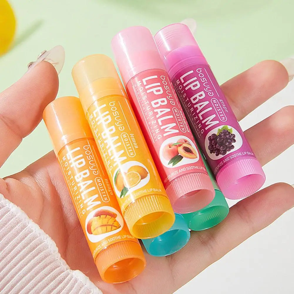24Pcs Fruit Series Lip Balm Set Honey Grape Avocado Moisturizing Bulk Mini Balm Pack for Dry Cracked Lips Hydrating Lips Care Oasis Select