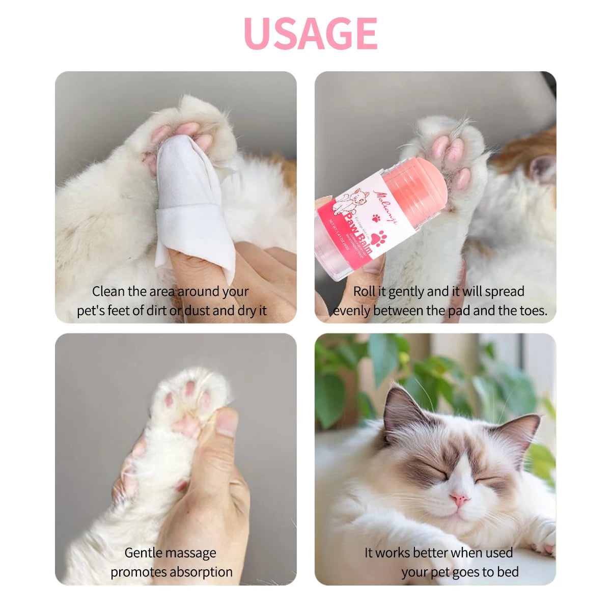 Pet Paw Cream – Deep Moisturizing Claw Care for Cats & Dogs Pet Paw Cream Oasis Select