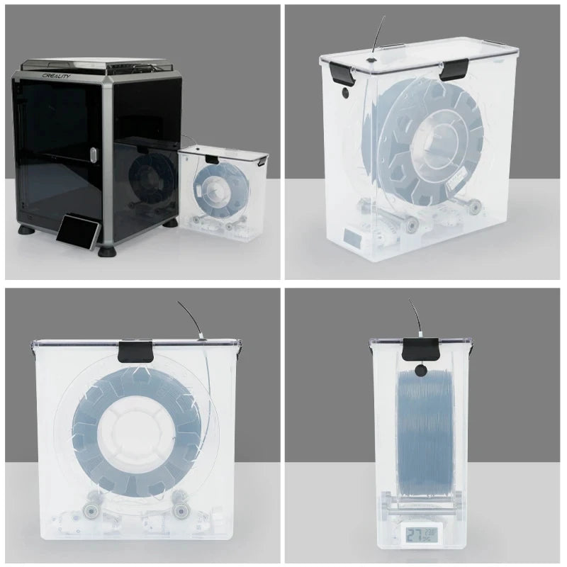 3D Printer Parts Filament Dryer Box Airtight And Moisture-Resistant Real-Time Monitoring for 3D Printer Tools Storage Box Holder Oasis Select