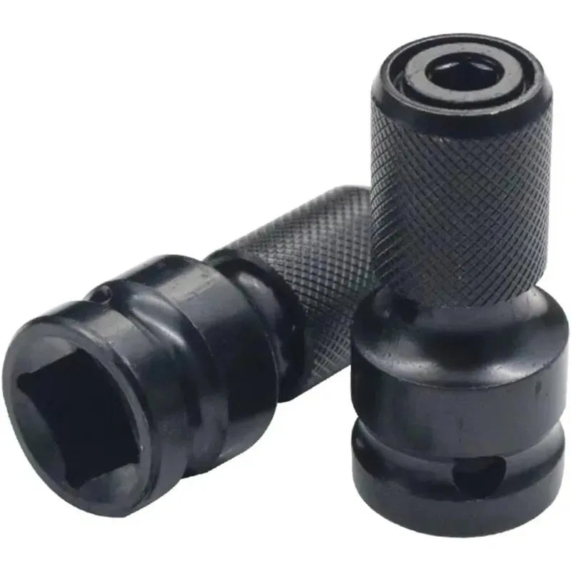 1/2PCS Electric Wrench Impact Wrench Drill Adapter 1/2 To 1/4 Hex Converter Socket Extension Bit Holder for Power Tools Oasis Select