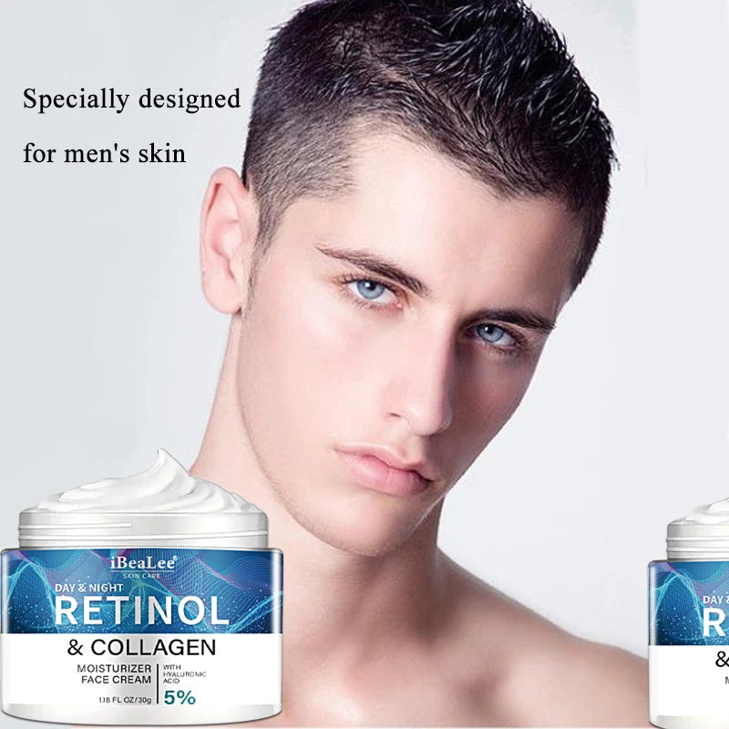 BIOAOUA Retinol Collagen Face Cream for Men – Anti-Wrinkle Men's Face Cream Oasis Select