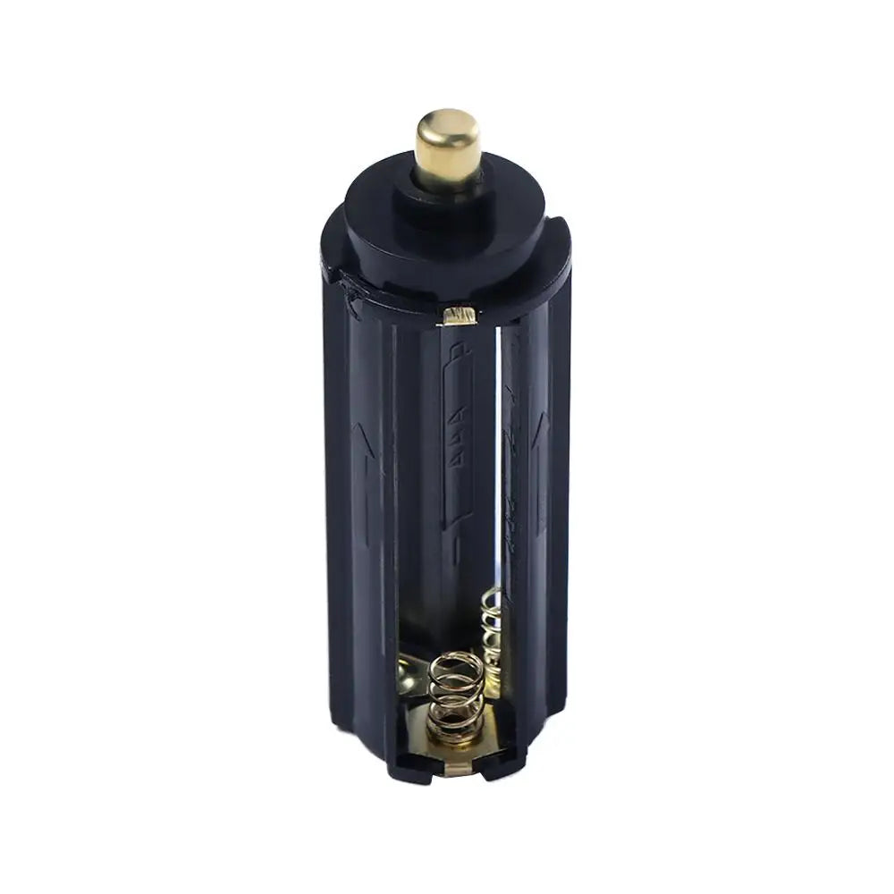 2 In 1 Plastic 18650 Battery Tube White Casing Sheath Tube AAA Battery Storage Boxes Holder organizer for Flashlight Torch Lamp Oasis Select