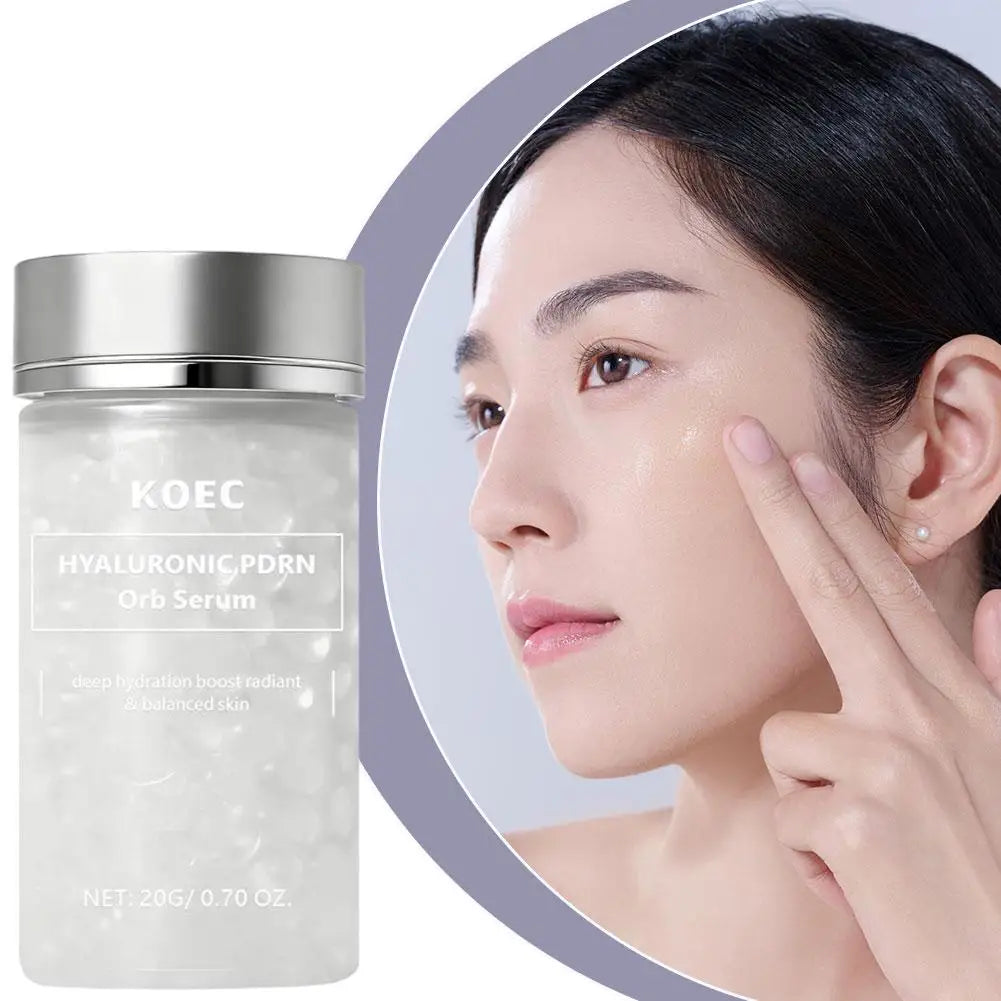 KOEC Spherical Particle Essence 20ml Hyaluronic PDRN Salmon Particles, Quick-Absorbing Burst Hydration Facial Essence Oasis Select