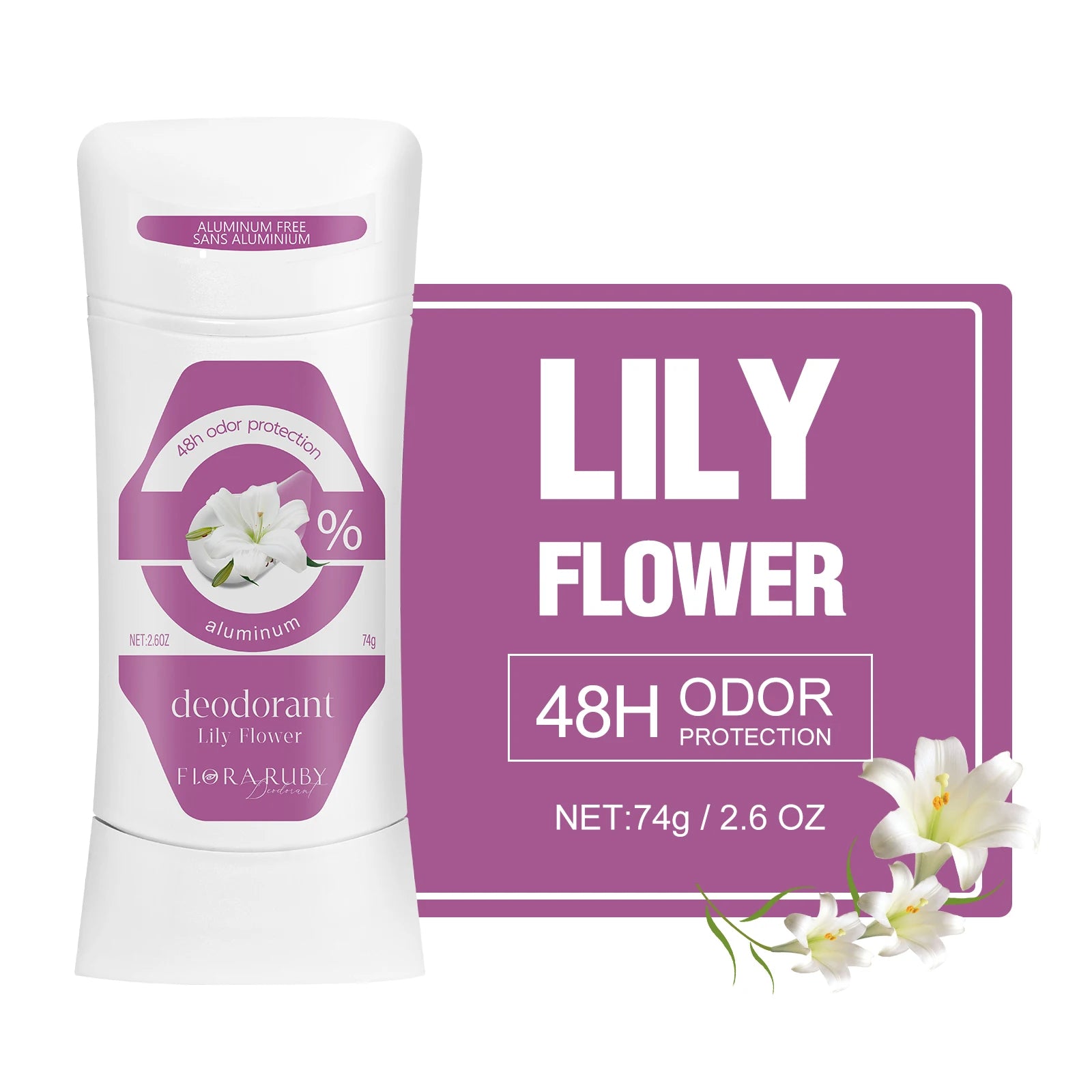 Deodorant Women Aluminum Free Antiperspirant Stick Advanced Protection Deodorants Natural Flower Perfume Deodoran 74g Oasis Select 06